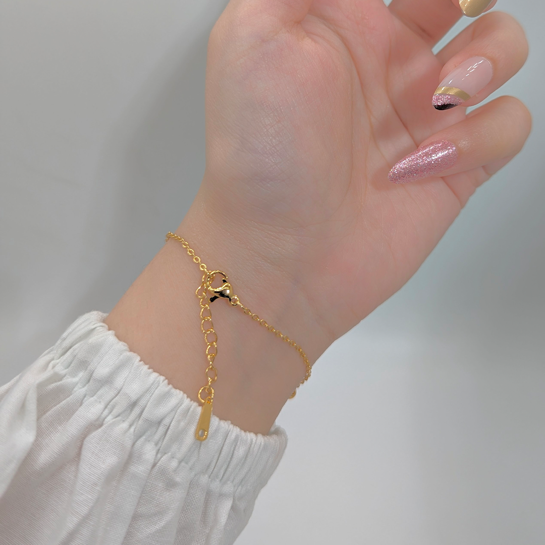 Mini Cherry Heart Bracelet