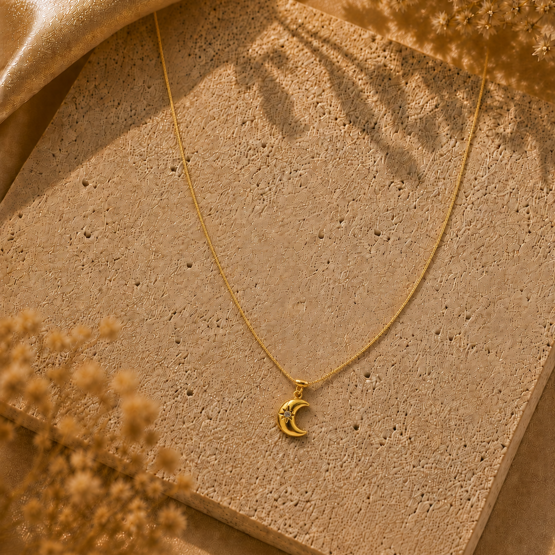 Nova Crescent Moon Necklace