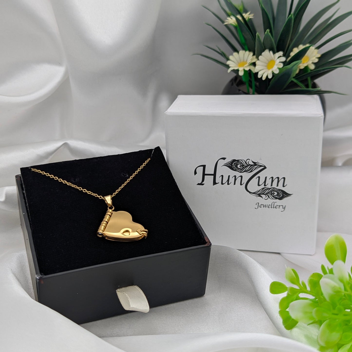 Love Heart Book Necklace