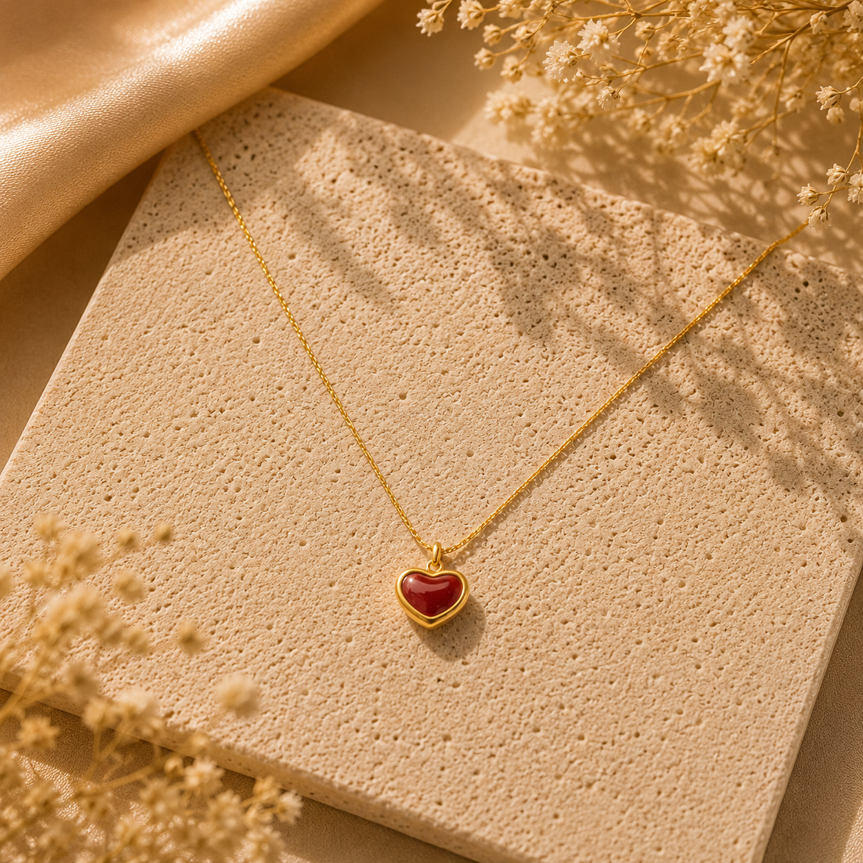 Amora Heart Red Necklace