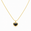 Amora Heart Black Necklace