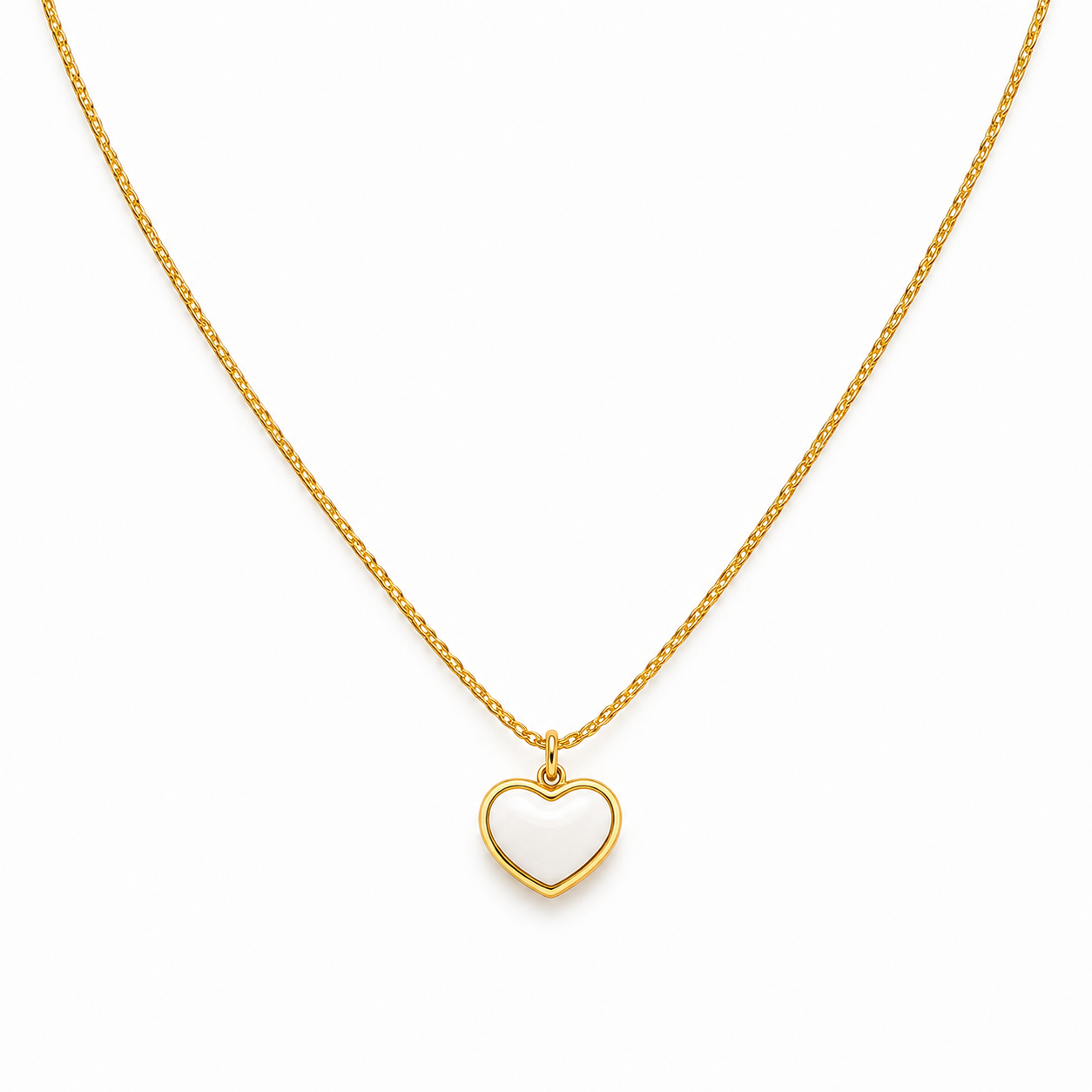 Amora Heart White Necklace
