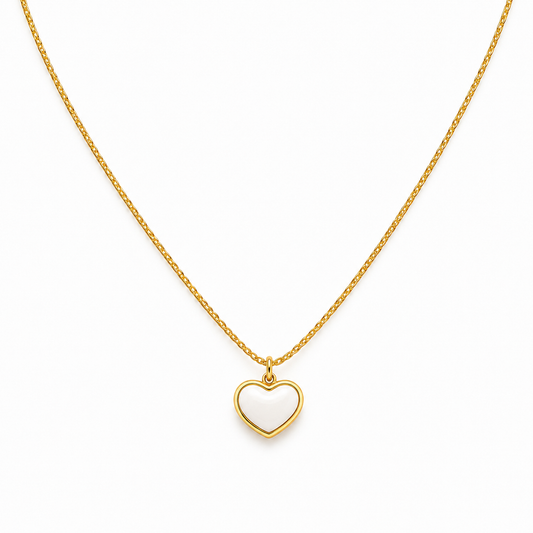 Amora Heart White Necklace