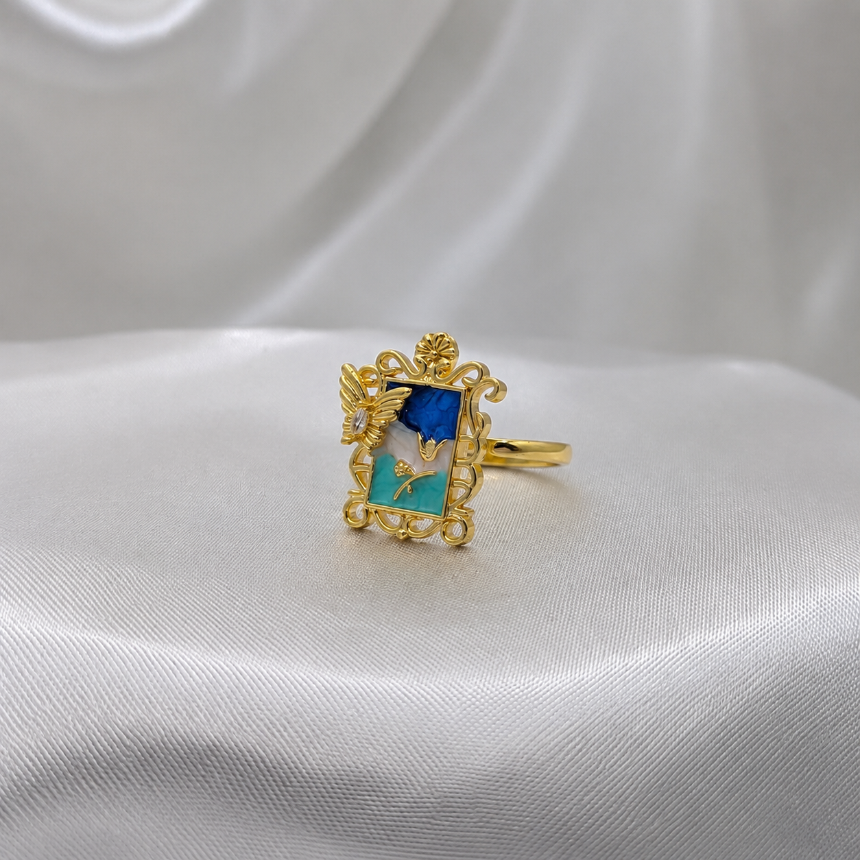 Butterfly Pearl Ring