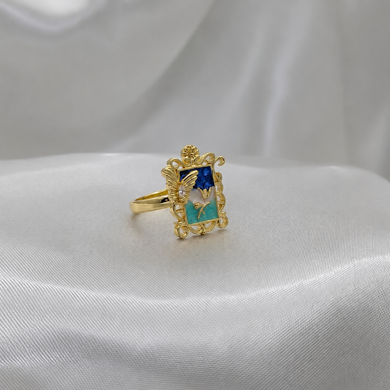 Butterfly Pearl Ring