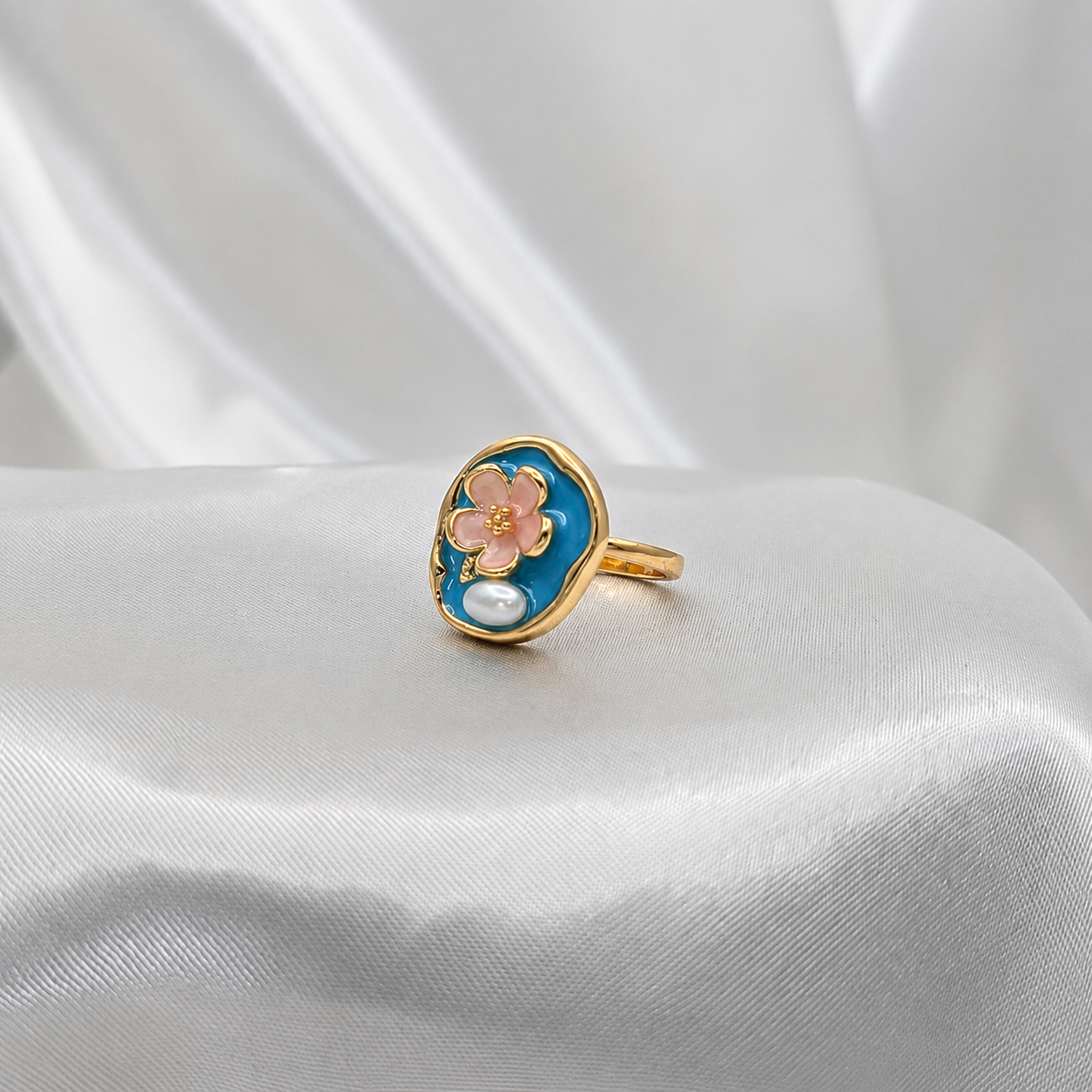 Cherry Blossom Pearl Ring