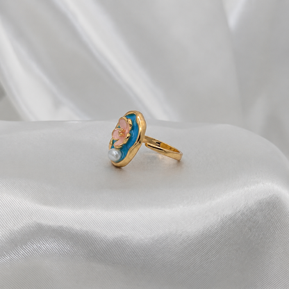 Cherry Blossom Pearl Ring