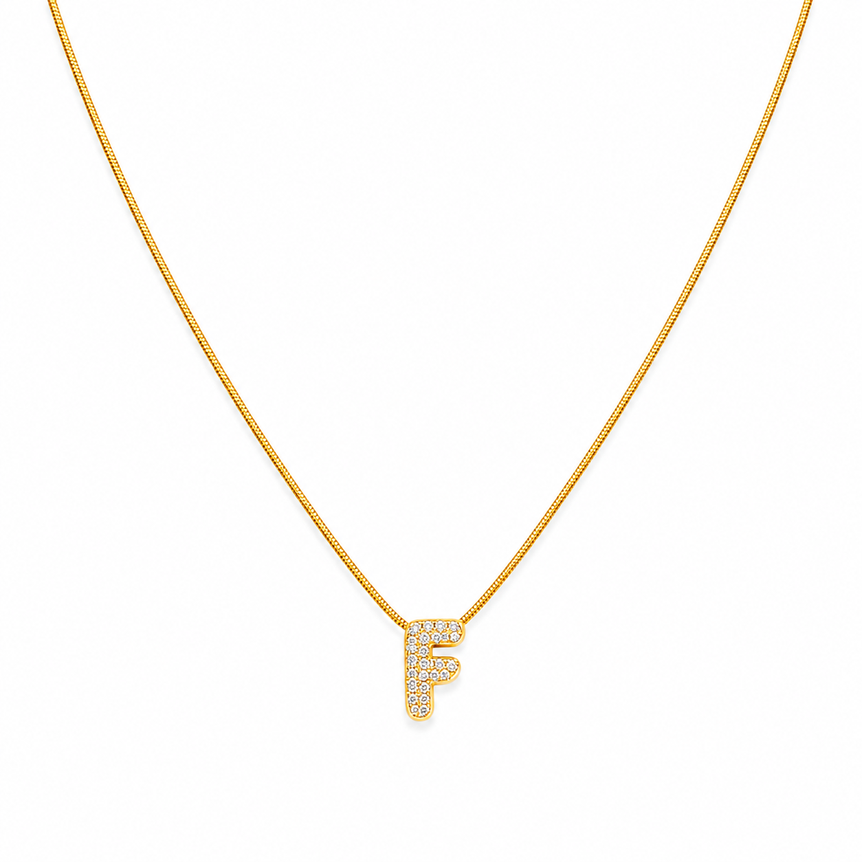 Alphabet "F" Necklace