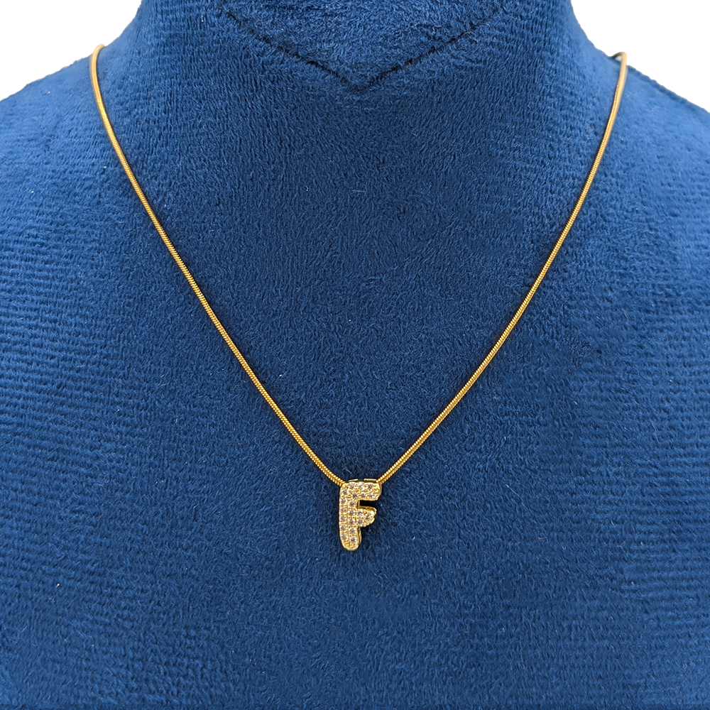 Alphabet "F" Necklace