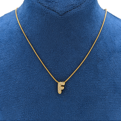Alphabet "F" Necklace