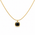 Iris Black Necklace