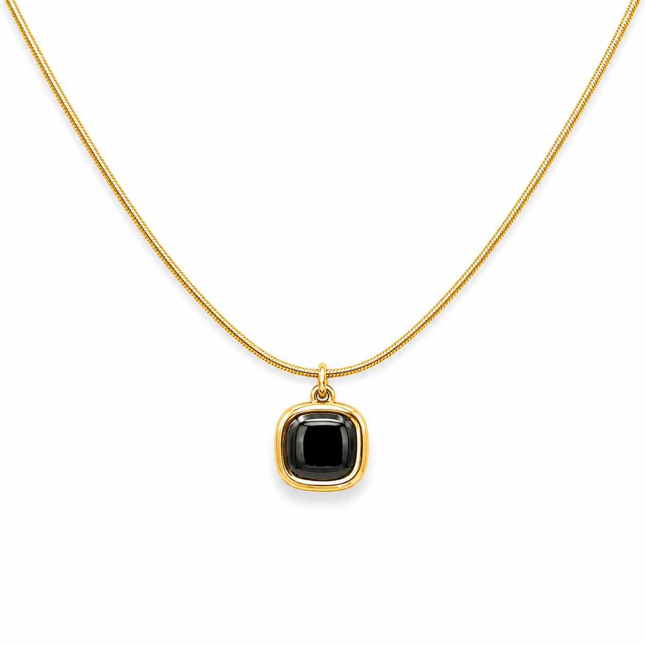 Iris Black Necklace