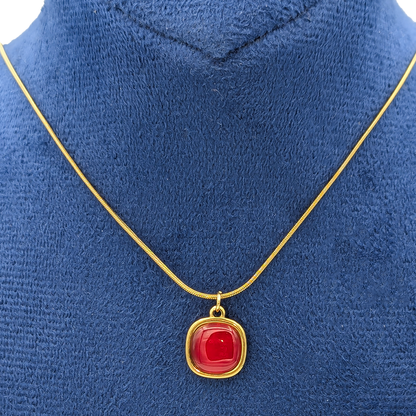 Iris Red Necklace
