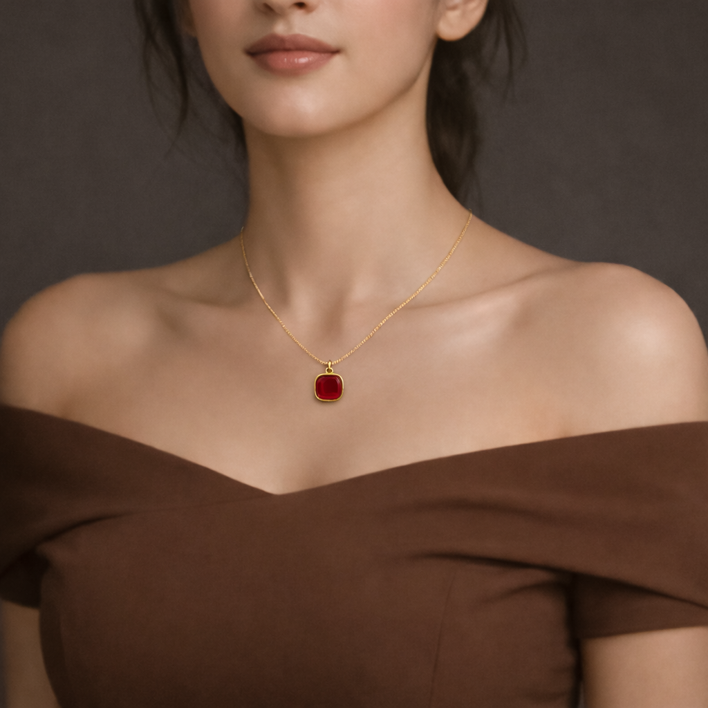 Iris Red Necklace