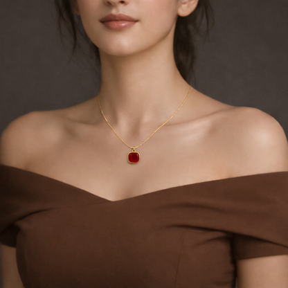 Iris Red Necklace