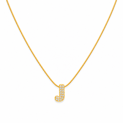 Alphabet "J" Necklace