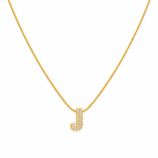 Alphabet "J" Necklace