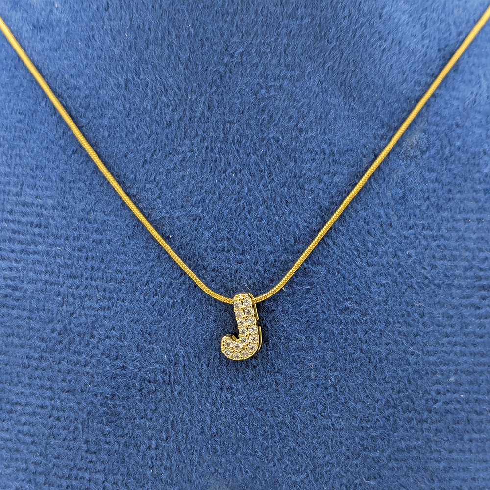 Alphabet "J" Necklace