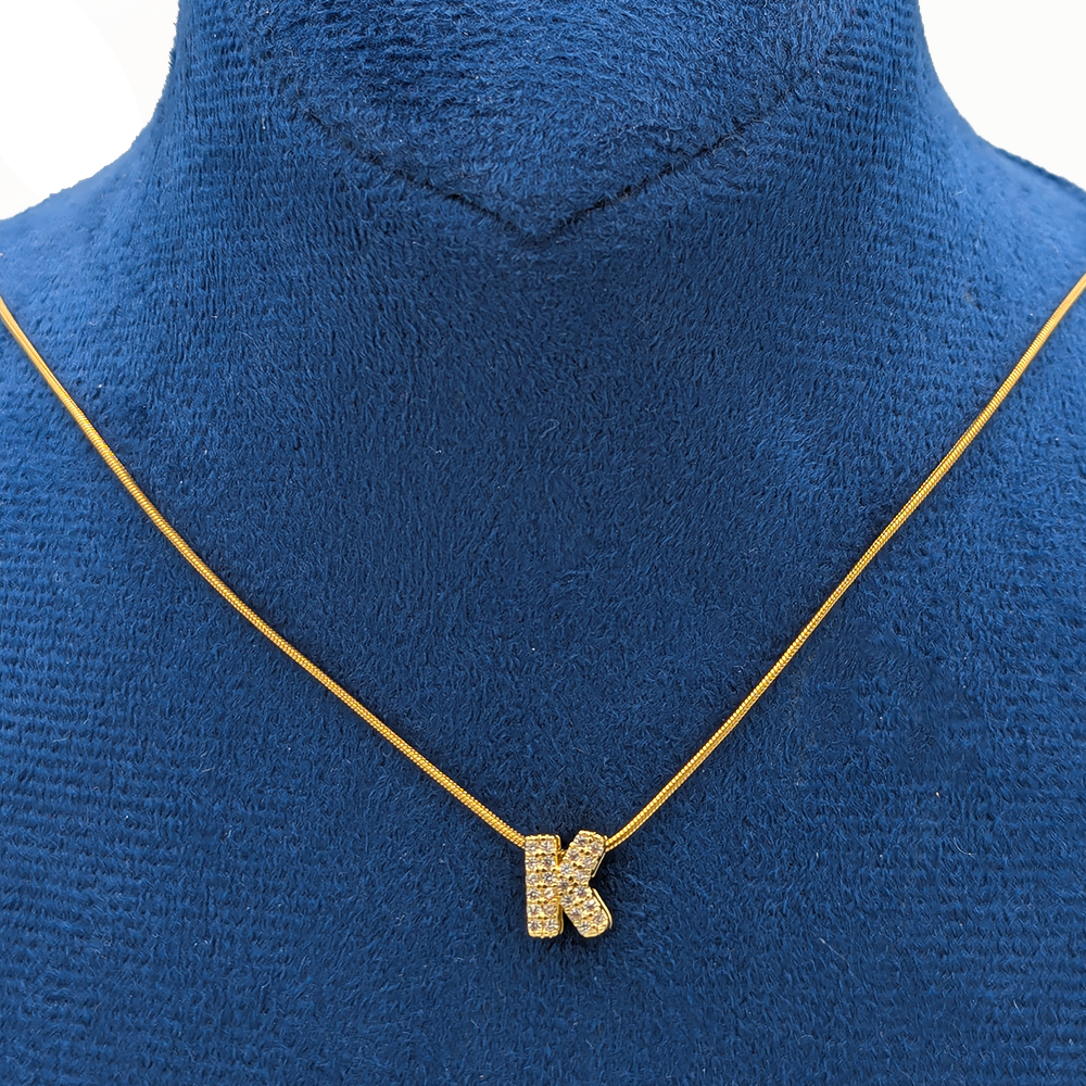 Alphabet "K" Necklace