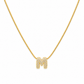 Alphabet "M" Necklace