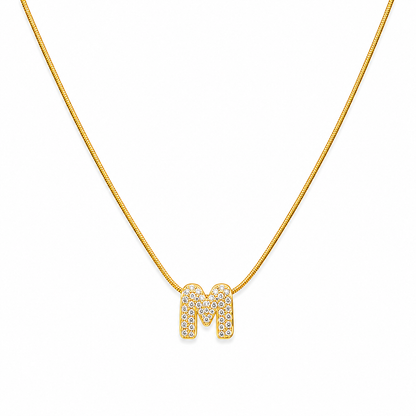 Alphabet "M" Necklace