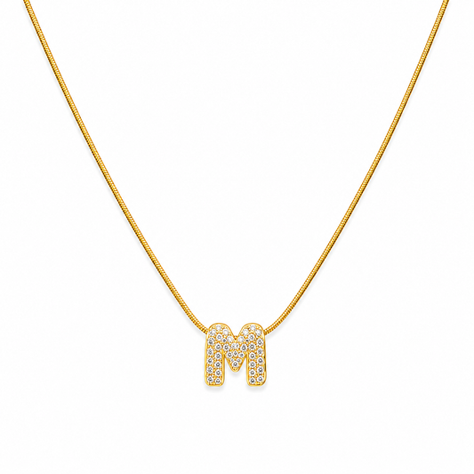 Alphabet "M" Necklace