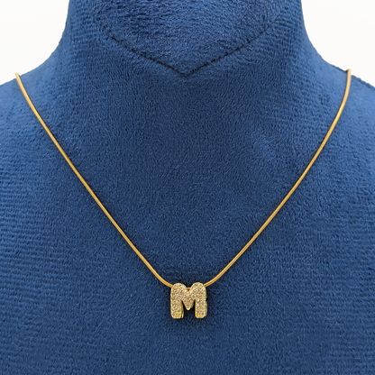 Alphabet "M" Necklace