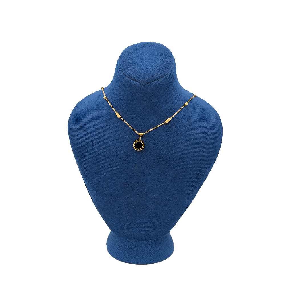 Midnight Roman Charm Necklace