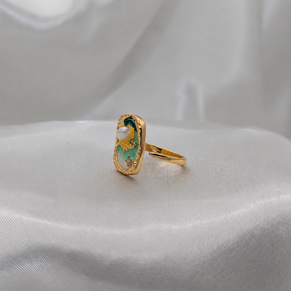 Minty Pearl Ring
