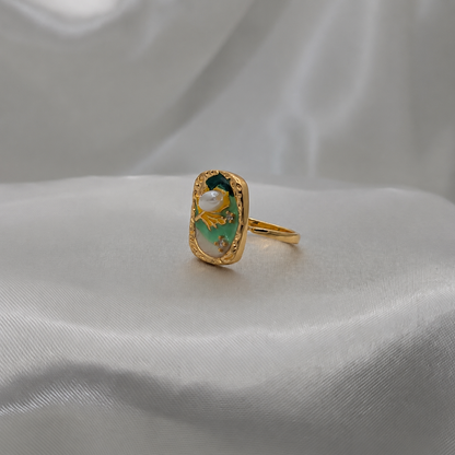 Minty Pearl Ring