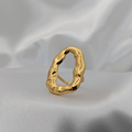 Molten Oval Ring