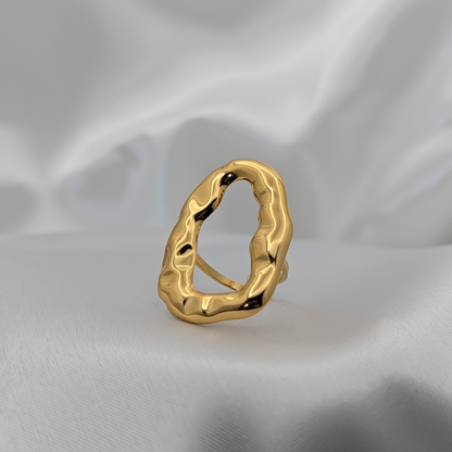 Molten Oval Ring