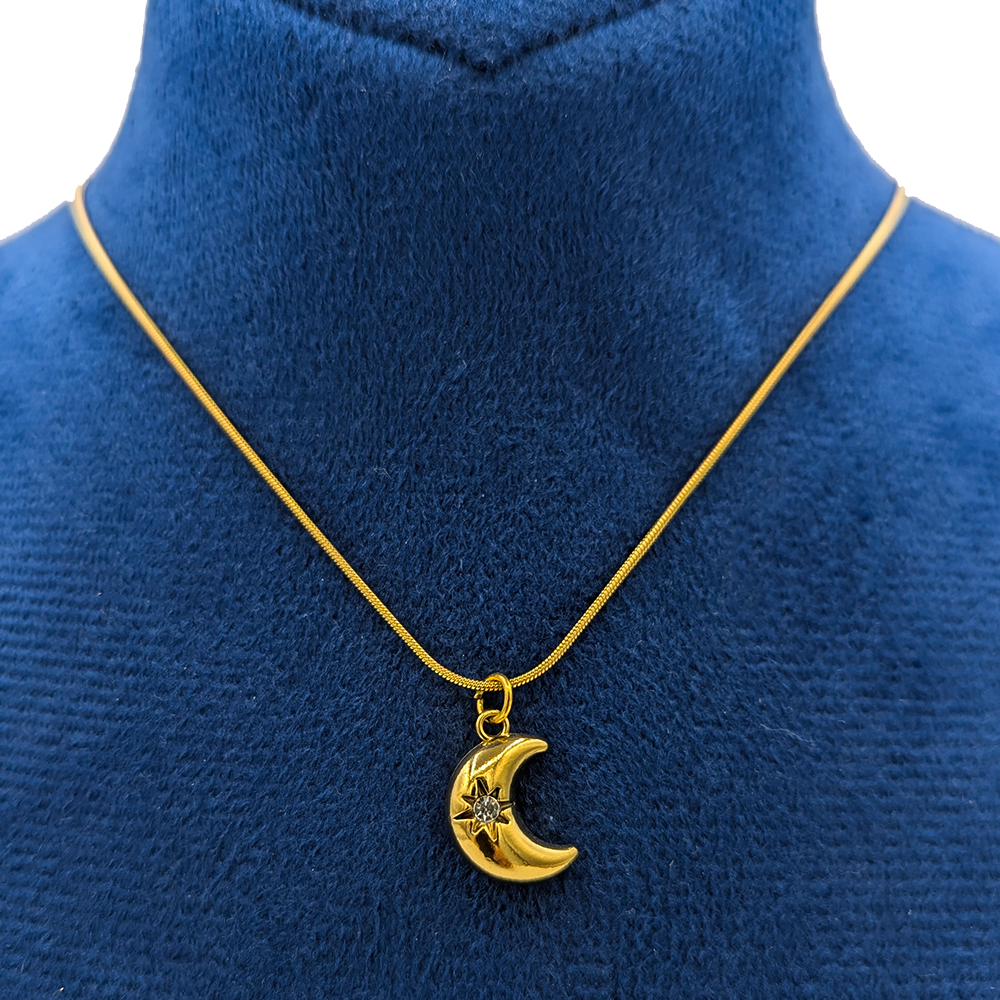 Nova Crescent Moon Necklace