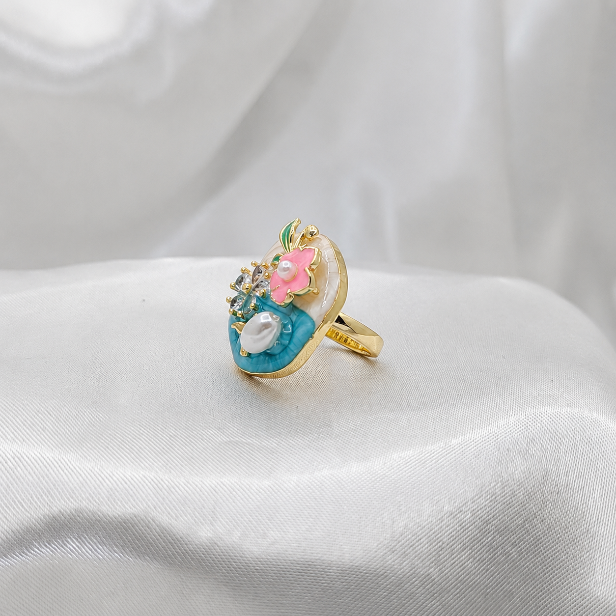 Ocean Floral Ring