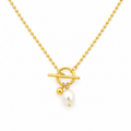 Pendulum Pearl Necklace