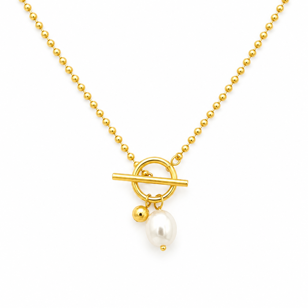 Pendulum Pearl Necklace