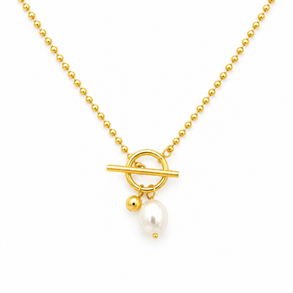 Pendulum Pearl Necklace