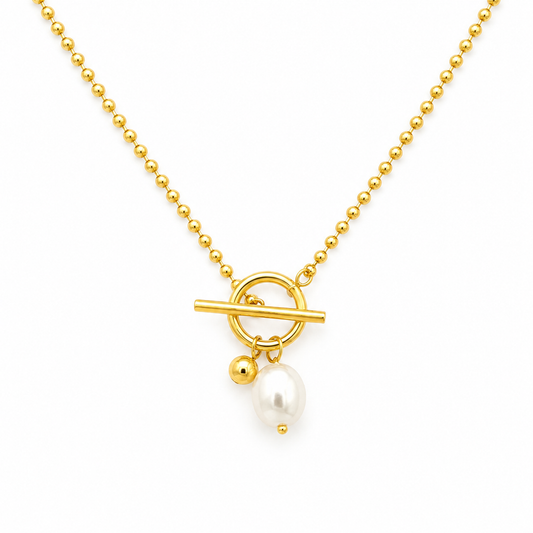 Pendulum Pearl Necklace