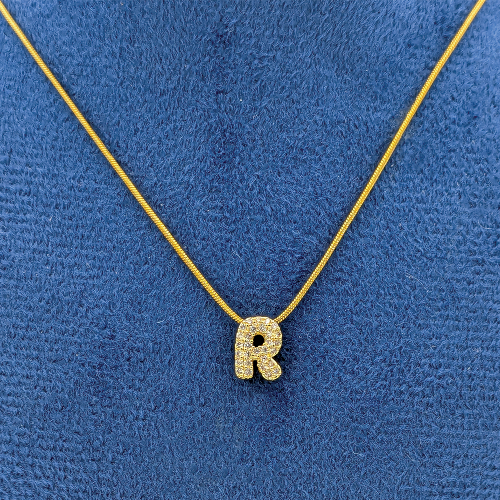 Alphabet "R" Necklace