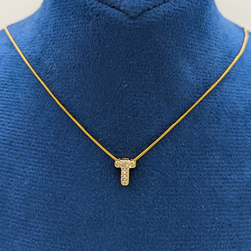 Alphabet "T" Necklace