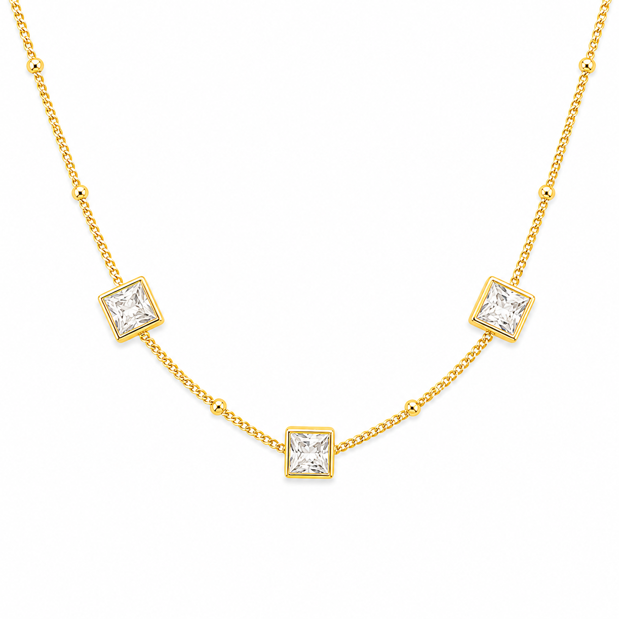 Zircon Trio Bliss Necklace