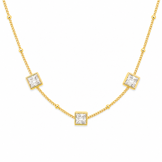 Zircon Trio Bliss Necklace