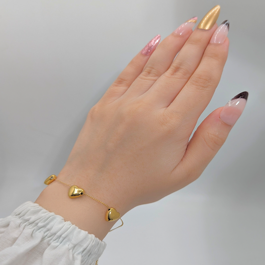 Trio Heart Bliss Bracelet