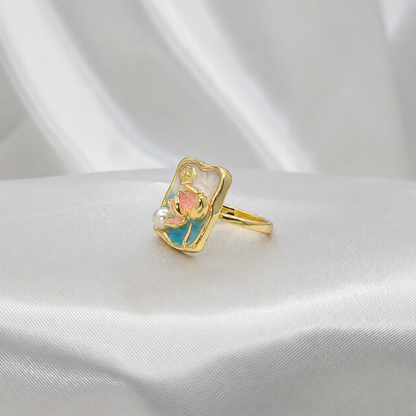 Waterlily Pearl Ring