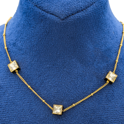 Zircon Trio Bliss Necklace